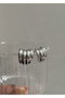 Heliophilia Silver Pendientes de Latón Plateados